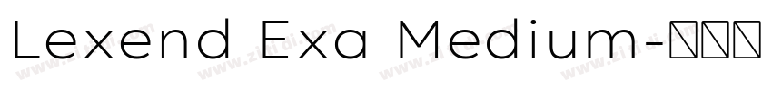 Lexend Exa Medium字体转换